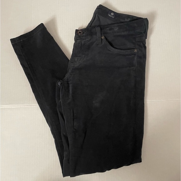 AG Adriano Goldschmied The Legging Super Skinny Velvet Jeans/Leggings - Picture 5 of 13